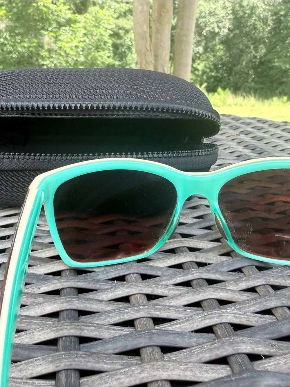 Costa Tortoise Frame Sunglasses with Green Mirrored Lenses -Anaa